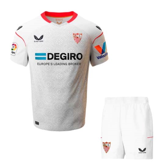 Camiseta Sevilla FC Replica Primera Ropa Niño 2022/23